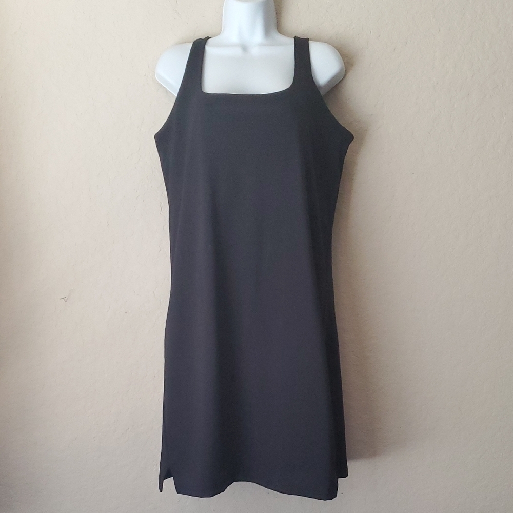Old Navy Power Soft Built-in Bra Black Active Sleeveless Dress XLT
